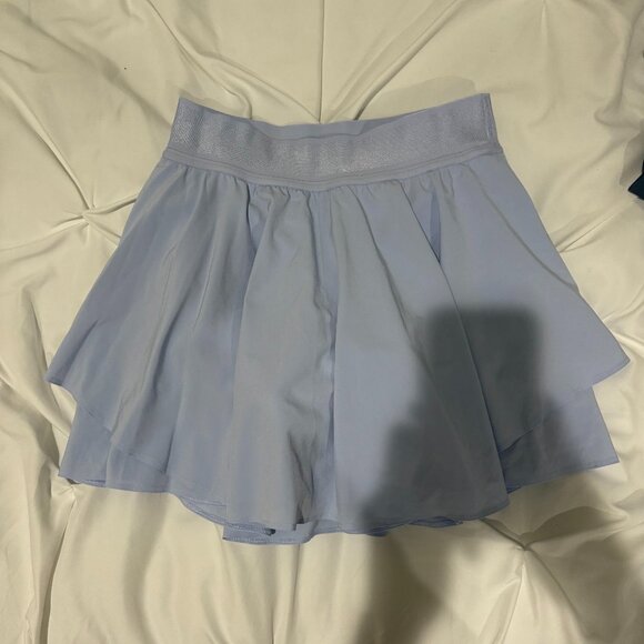 Light pastel blue Lululemon Court Rival High Rise Skirt size 4 - Picture 2 of 6
